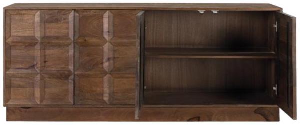 Product photograph of Broshka Mango Wood 4 Door Large Sideboard from Choice Furniture Superstore.