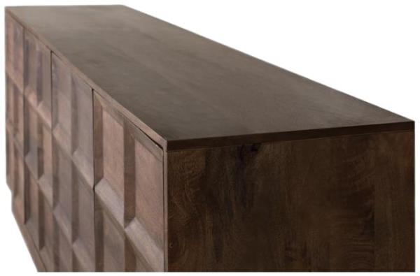 Product photograph of Broshka Mango Wood 4 Door Large Sideboard from Choice Furniture Superstore.