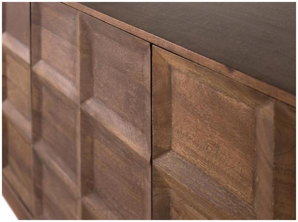 Product photograph of Broshka Mango Wood 4 Door Large Sideboard from Choice Furniture Superstore.