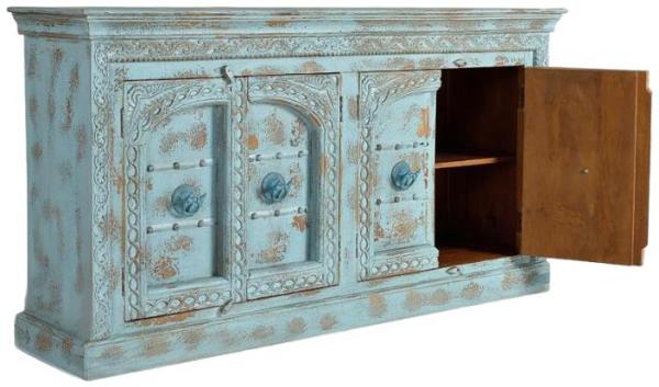 Product photograph of Ndrenic Mango Tree Wood Carved 4 Door Large Sideboard from Choice Furniture Superstore.