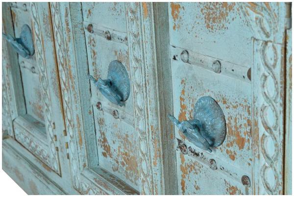 Product photograph of Ndrenic Mango Tree Wood Carved 4 Door Large Sideboard from Choice Furniture Superstore.