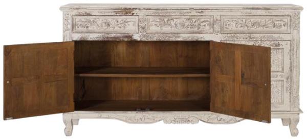 Product photograph of Linzarates Solid Mango Wood Large Sideboard from Choice Furniture Superstore.