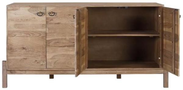 Product photograph of Frashton Solid Acacia Wood 4 Door Large Sideboard from Choice Furniture Superstore.