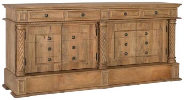 Product photograph of Drizara Mango Wood 4 Drawer Large Sideboard from Choice Furniture Superstore.