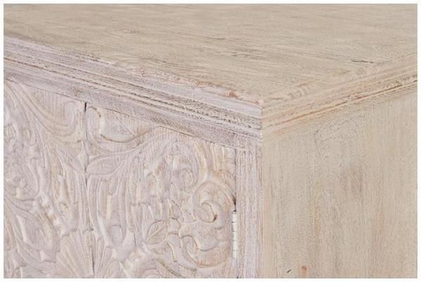 Product photograph of Isqari Carved Mango Wood Small Sideboard from Choice Furniture Superstore.