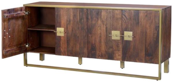 Product photograph of Gait Solid Mango Wood And Metal Large Sideboard - 6853 from Choice Furniture Superstore.