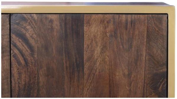 Product photograph of Gait Solid Mango Wood And Metal Large Sideboard - 6853 from Choice Furniture Superstore.
