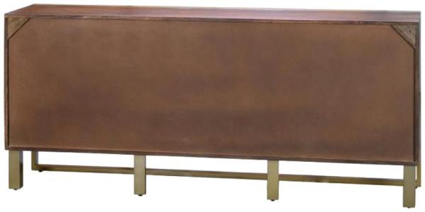 Product photograph of Gait Solid Mango Wood And Metal Large Sideboard - 6853 from Choice Furniture Superstore.