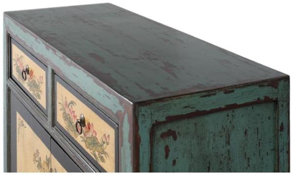 Product photograph of Ishefai Shticen Pine Wood 2 Door 2 Drawer Small Sideboard from Choice Furniture Superstore.