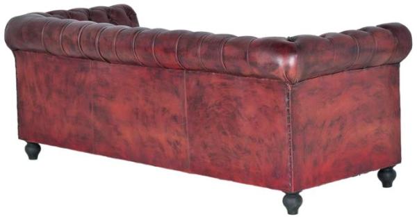 Product photograph of Vesta Brown Leather Chester Sofa from Choice Furniture Superstore.