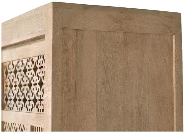 Product photograph of Hiram Carved Mango Tree Wood Cabinet from Choice Furniture Superstore.