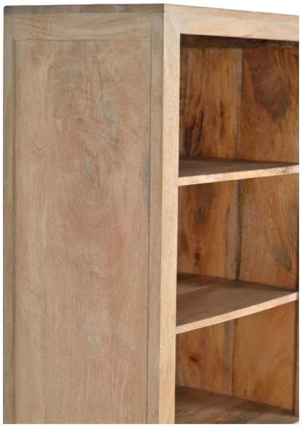 Product photograph of Hiram Carved Mango Tree Wood Bookcase from Choice Furniture Superstore.