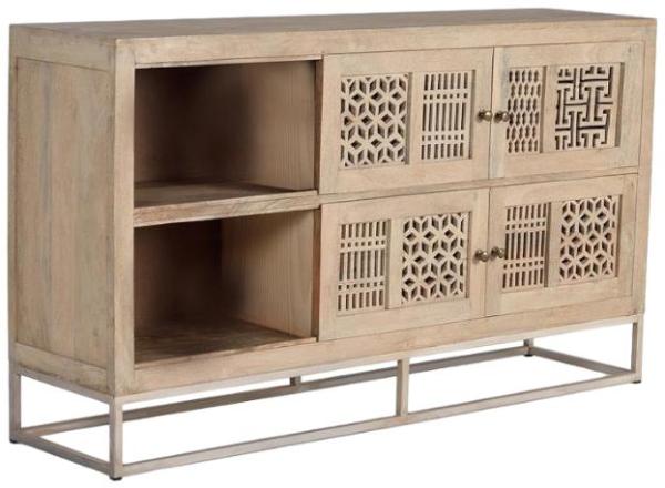 Product photograph of Hiram Carved Mango Tree Wood Large Sideboard from Choice Furniture Superstore.