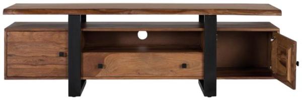 Product photograph of Mangwena Rosewood And Metal Tv Cabinet - 1596 from Choice Furniture Superstore.