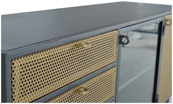 Product photograph of Ziromba Gray And Gold Tv Cabinet - 1366 from Choice Furniture Superstore.