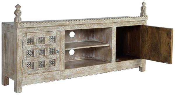 Product photograph of Watsomba Mango Wood 2 Door Tv Cabinet - 1430 from Choice Furniture Superstore.