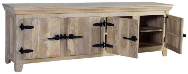 Product photograph of Avoca Mango Wood 4 Door Tv Cabinet - 1385 from Choice Furniture Superstore.