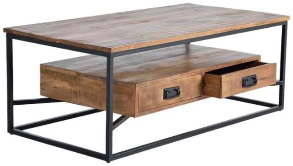 Product photograph of Ronkonkoma Industrial Mango Tree Wood Coffee Table from Choice Furniture Superstore.