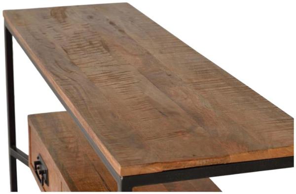 Product photograph of Ronkonkoma Industrial Mango Tree Wood Console Table from Choice Furniture Superstore.