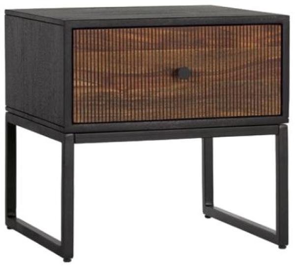 Product photograph of Venedocia Rosewood And Mango Wood 1 Drawer Bedside Table from Choice Furniture Superstore.