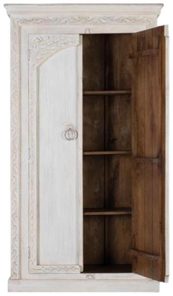 Product photograph of Kahoka Natural Mango Wood 2 Door Wardrobe from Choice Furniture Superstore.