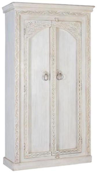 Product photograph of Kahoka Natural Mango Wood 2 Door Wardrobe from Choice Furniture Superstore.