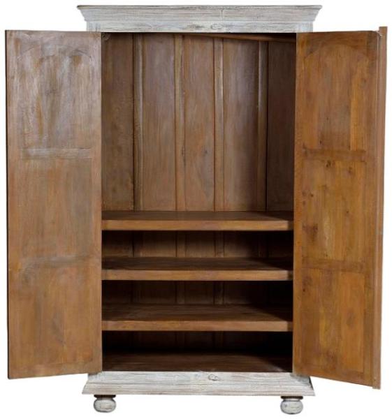 Product photograph of Granbury Carved Mango Tree Wood Wardrobe from Choice Furniture Superstore.