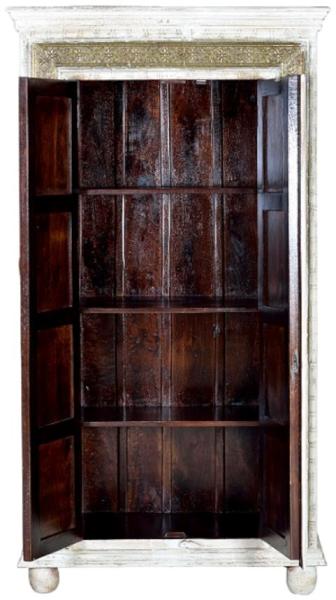 Product photograph of Dibble Solid Mango Tree Wood 2 Door Wardrobe from Choice Furniture Superstore.