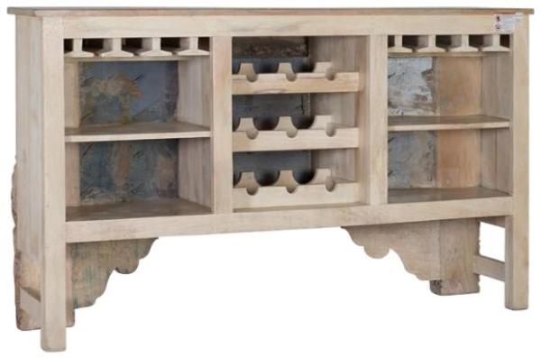 Product photograph of Haughton Recovered Mango Wood Bar Counter from Choice Furniture Superstore.