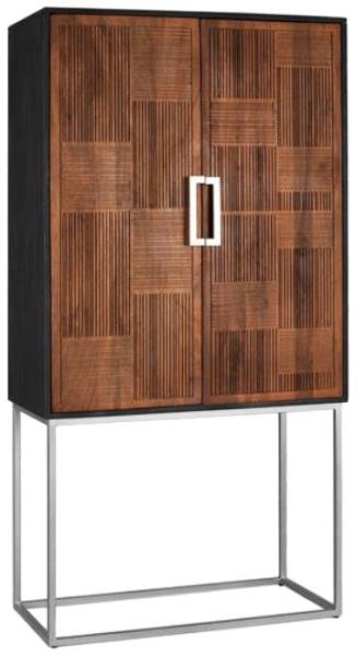 Product photograph of Fairland Mango Wood 2 Door Bar Cabinet from Choice Furniture Superstore.