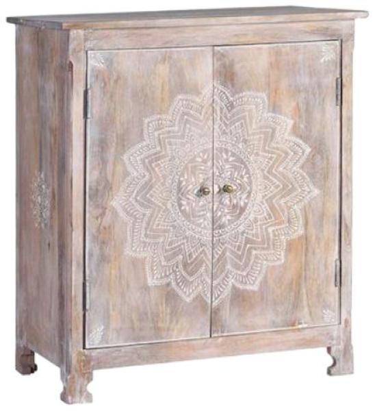 Product photograph of Ganipa Carved Mango Tree Wood Bottle Cabinet from Choice Furniture Superstore.