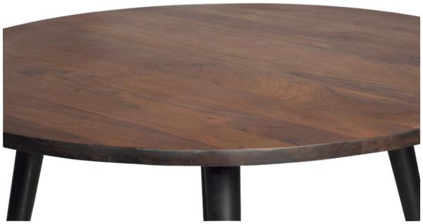 Product photograph of Wood Lytton Solid Mango Wood Round Dining Table - 4 Seater from Choice Furniture Superstore.