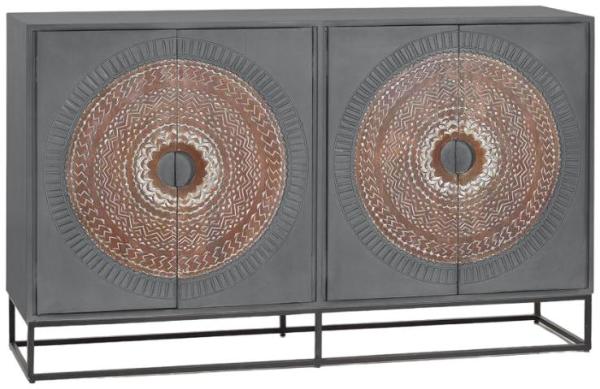 Product photograph of Wood Lytton Hand Carved Mango Tree Wood Medium Sideboard from Choice Furniture Superstore.