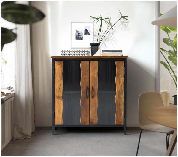 Product photograph of Ballinger Industrial 2-door Small Sideboard from Choice Furniture Superstore.