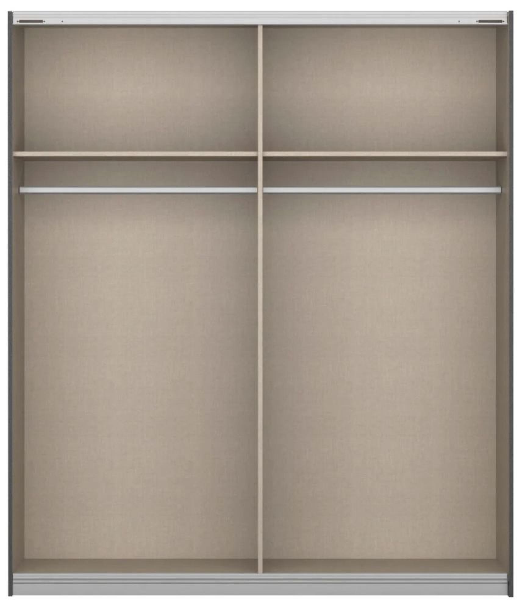 Product photograph of Borba 4 Door Wardrobe In Grey - 181cm from Choice Furniture Superstore.