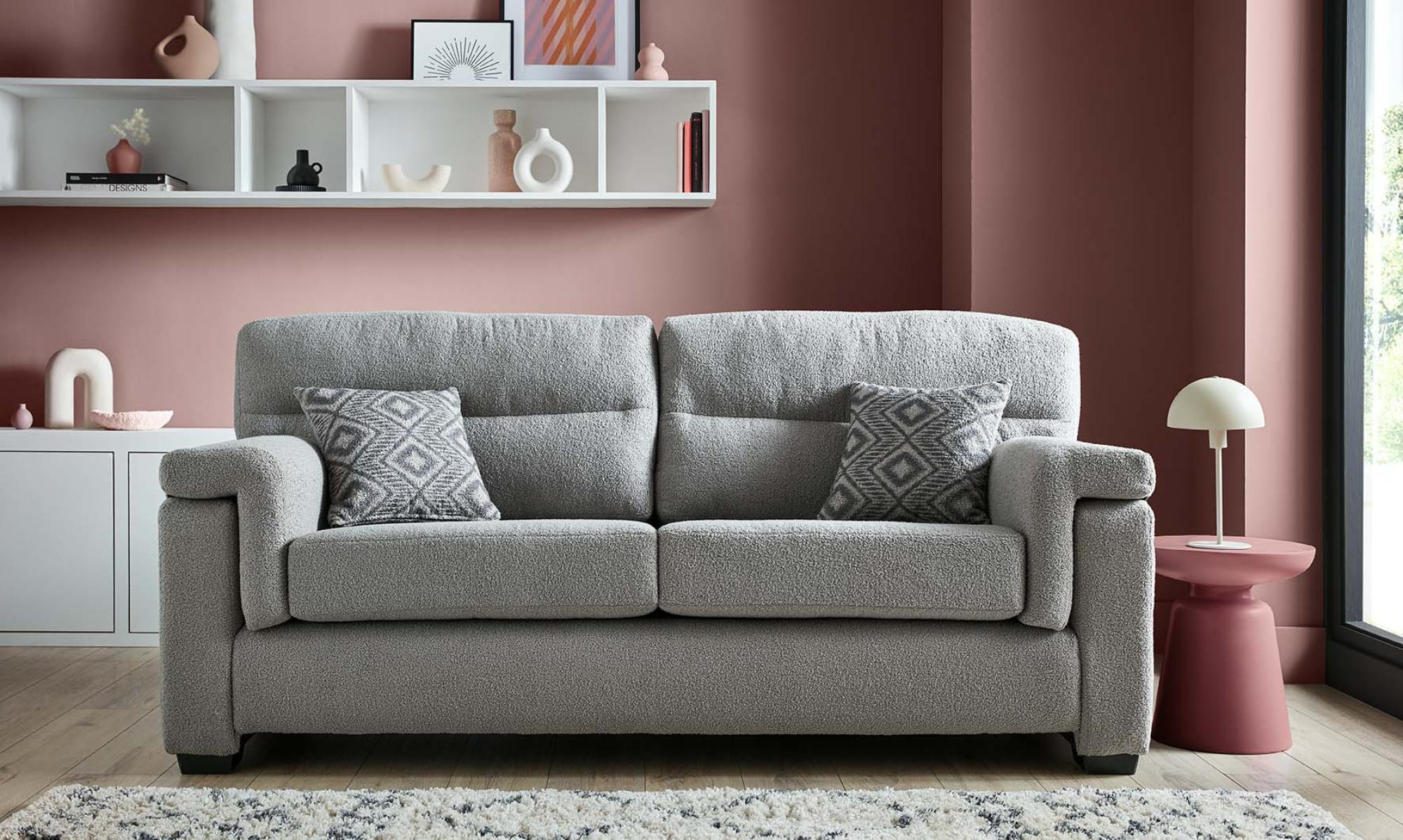 Product photograph of Hawley 3 Seater Fabric Sofa from Choice Furniture Superstore.