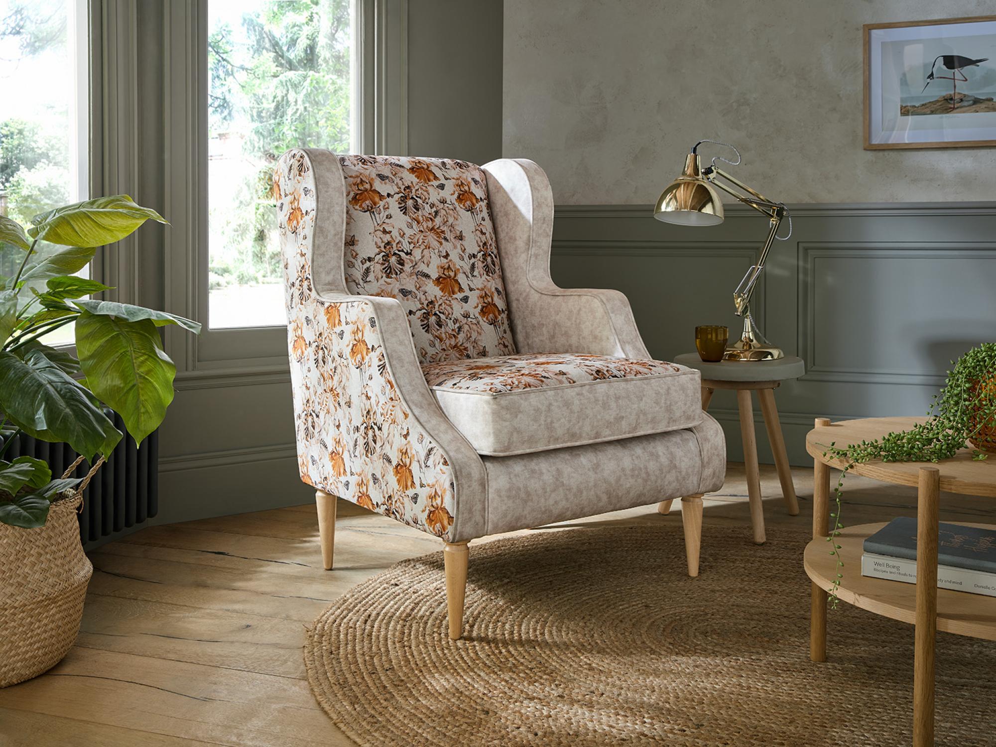 Product photograph of Clancy Fabric Accent Chair from Choice Furniture Superstore.
