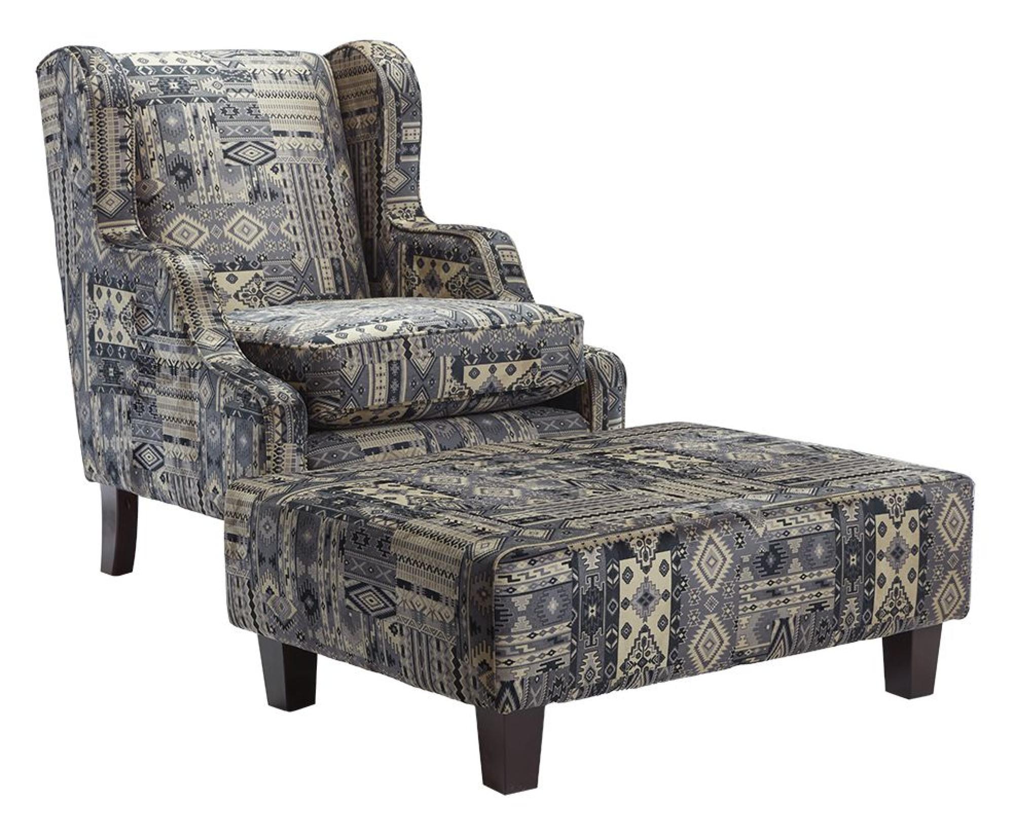 Product photograph of Claflin Fabric Footstool from Choice Furniture Superstore.