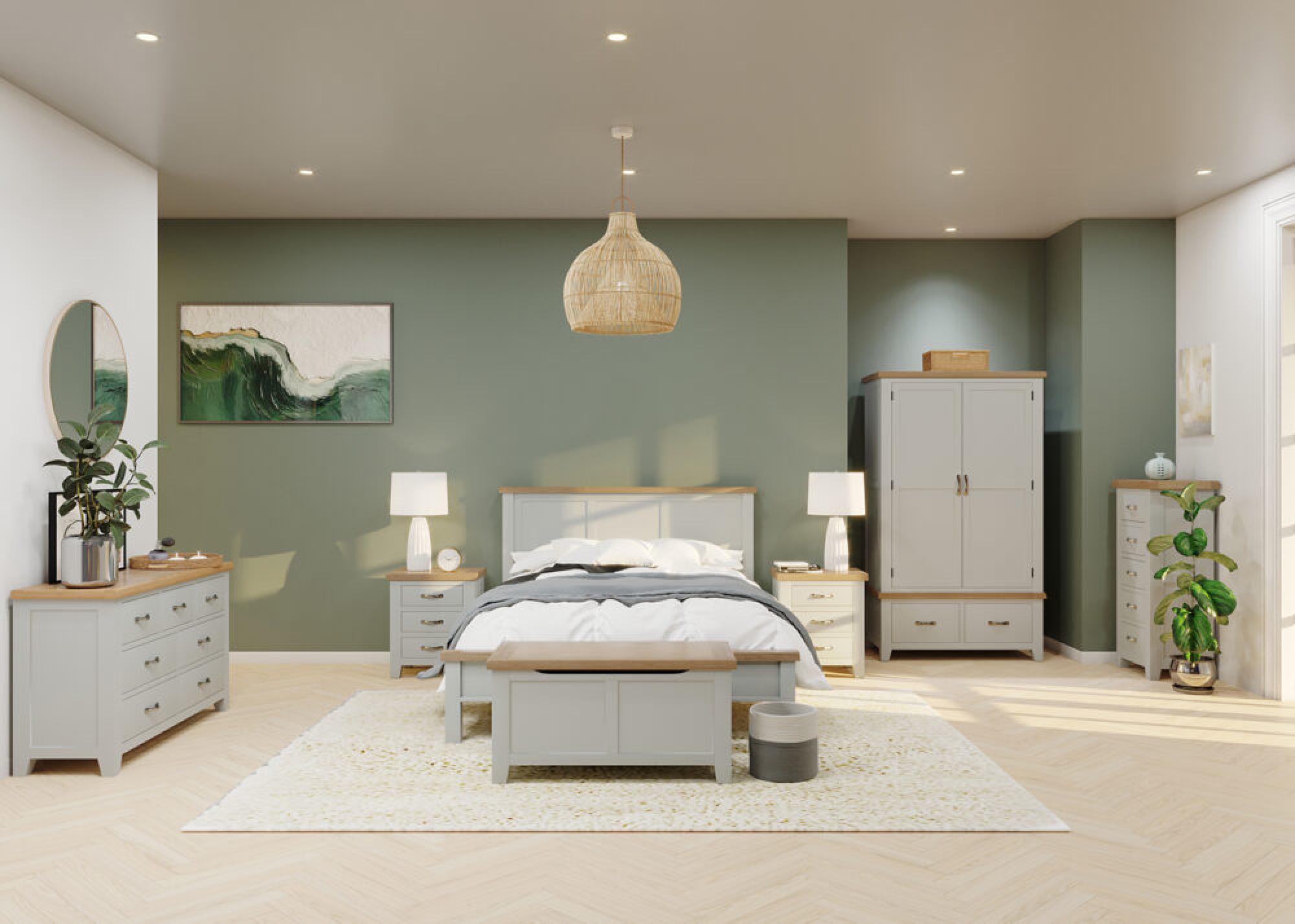 Product photograph of Wilmont Grey Painted 2 3 Drawer Chest from Choice Furniture Superstore.