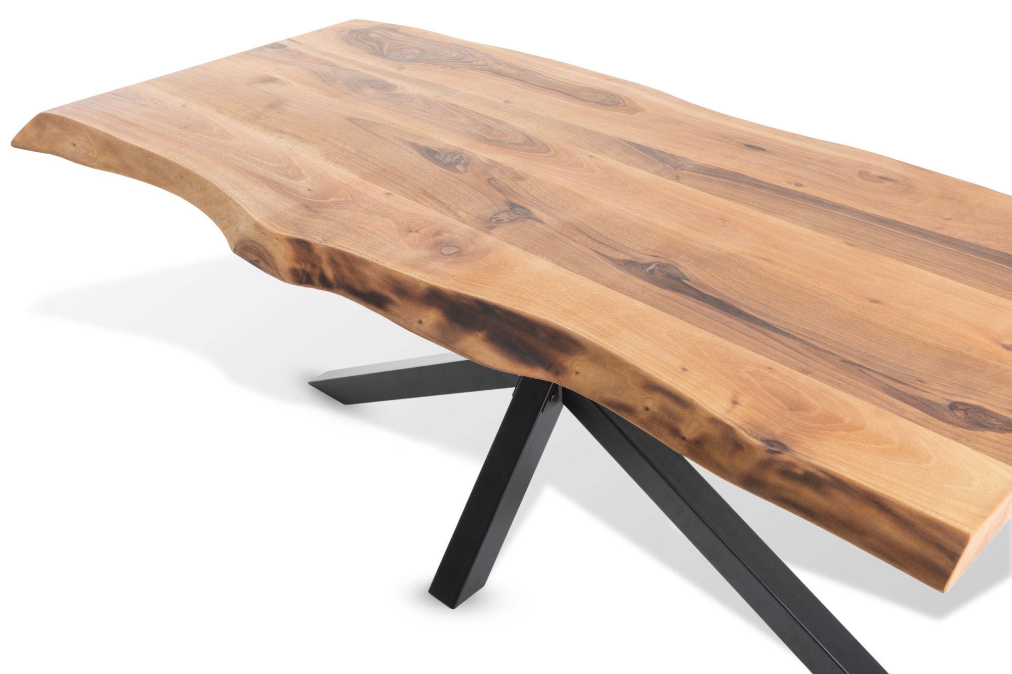 Product photograph of Merino 180cm Industrial Acacia Wood Dining Table from Choice Furniture Superstore.