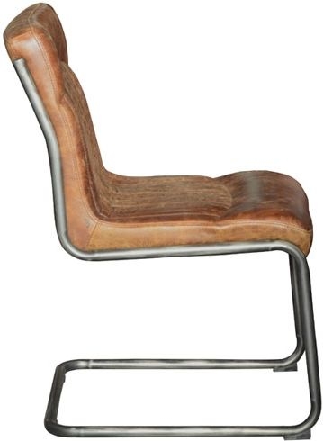 Product photograph of Additions Hipster Retro Vintage Brown Faux Leather Dining Chair Sold In Pairs from Choice Furniture Superstore.