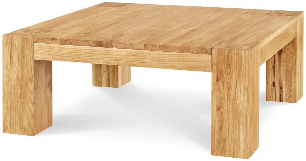Product photograph of Clemence Richard Massive Oak Coffee Table from Choice Furniture Superstore.