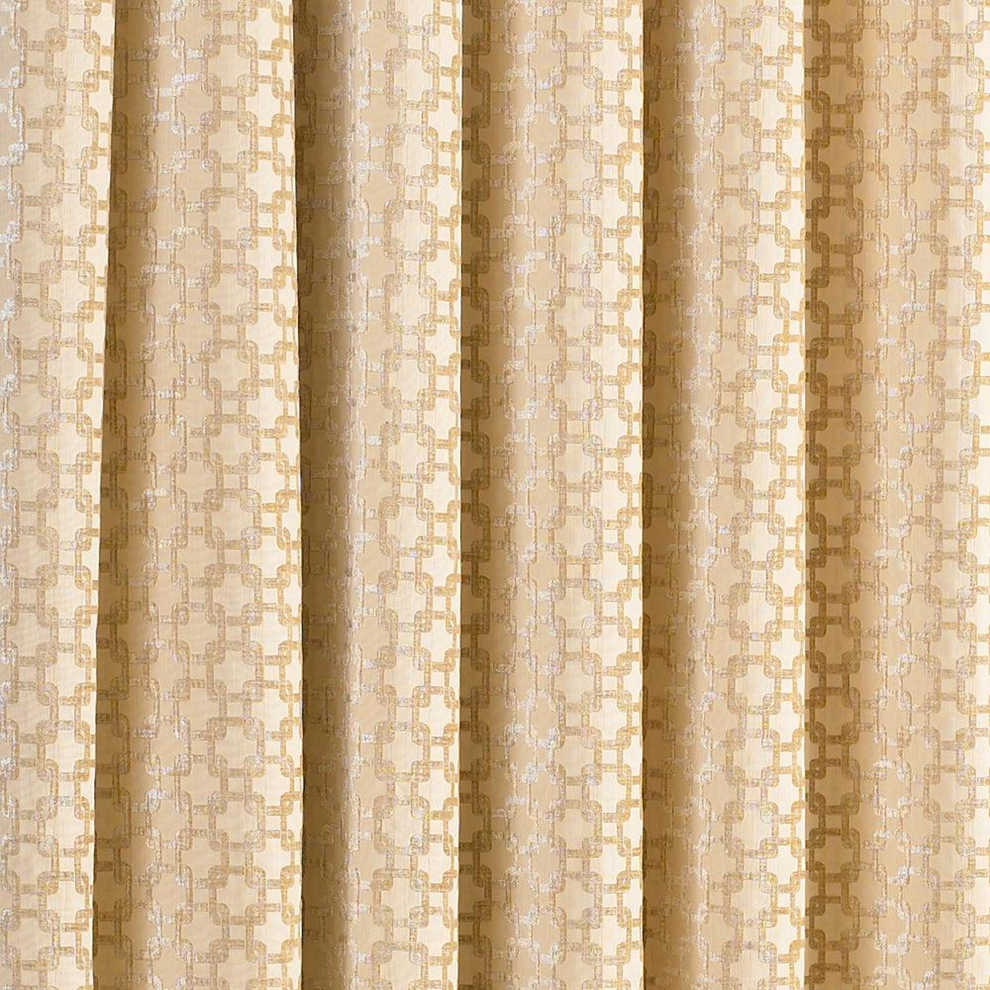 Product photograph of Paoletti Beige Polyester Belmont Eyelet Curtains from Choice Furniture Superstore.