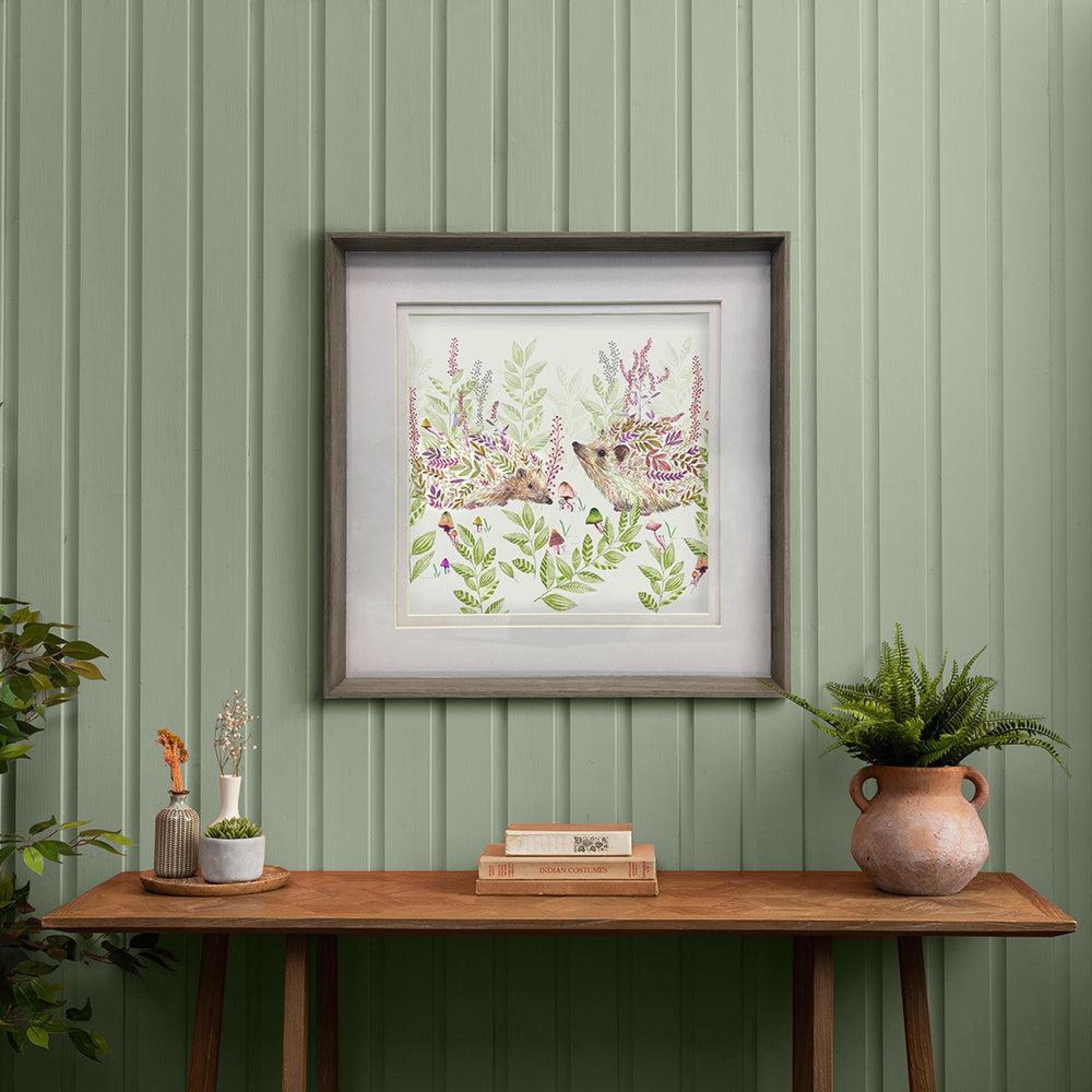 Product photograph of Voyage Maison Nut Wood Buttons And Ginger Framed Print - 81cm X 81cm from Choice Furniture Superstore.