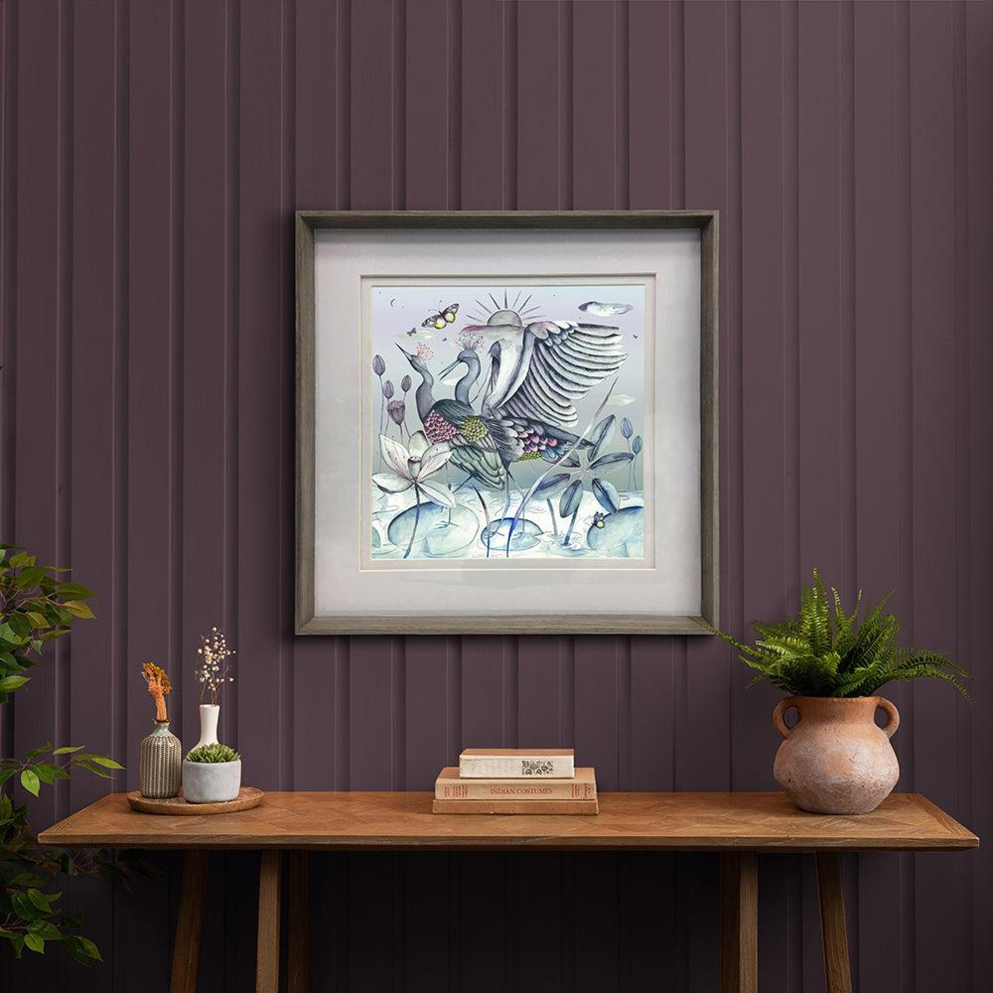 Product photograph of Voyage Maison Nut Wood Chamrosh Framed Print - 81cm X 81cm from Choice Furniture Superstore.