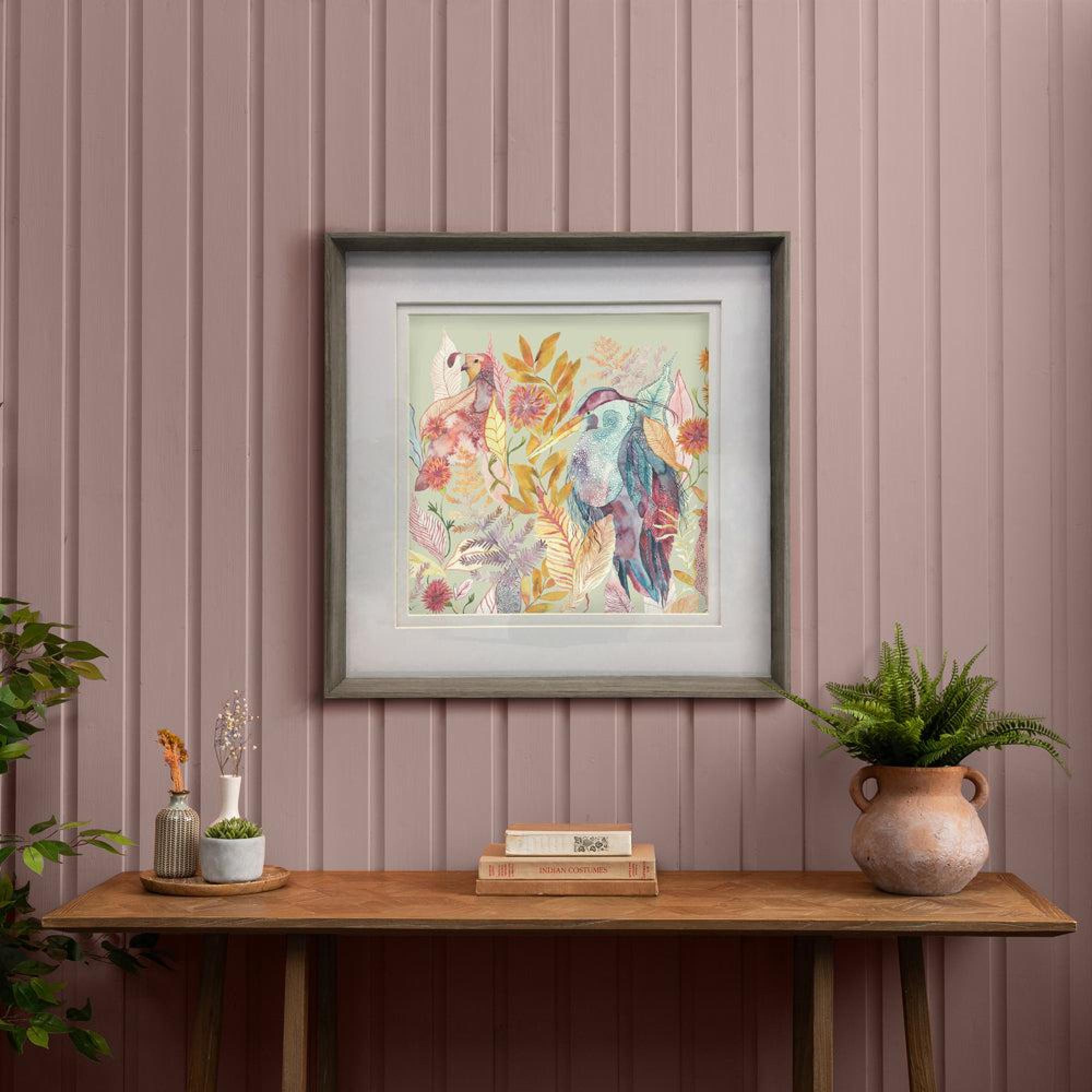 Product photograph of Voyage Maison Nut Wood Ennerdale Forest Framed Print - 81cm X 81cm from Choice Furniture Superstore.