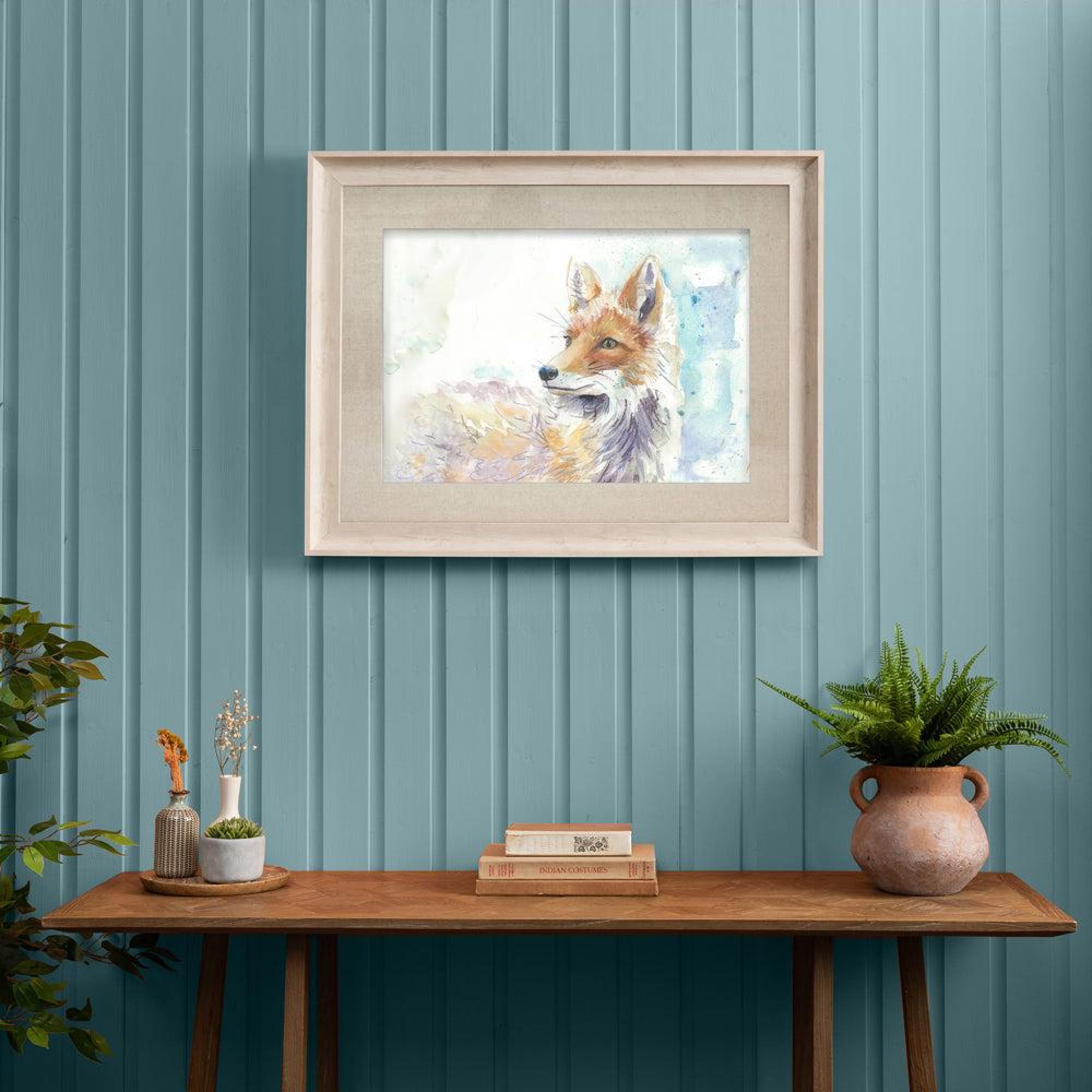 Product photograph of Voyage Maison Birch Wood Foxy Framed Print - 90cm X 70cm from Choice Furniture Superstore.