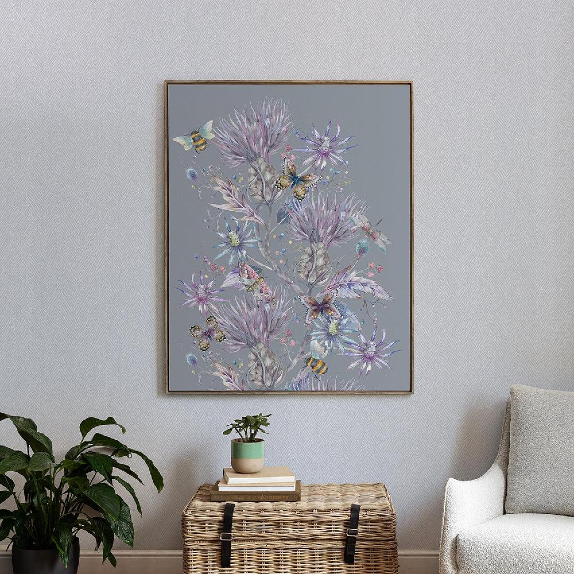 Product photograph of Voyage Maison Stone Wood Elysium Framed Canvas - 140cm X 181cm from Choice Furniture Superstore.