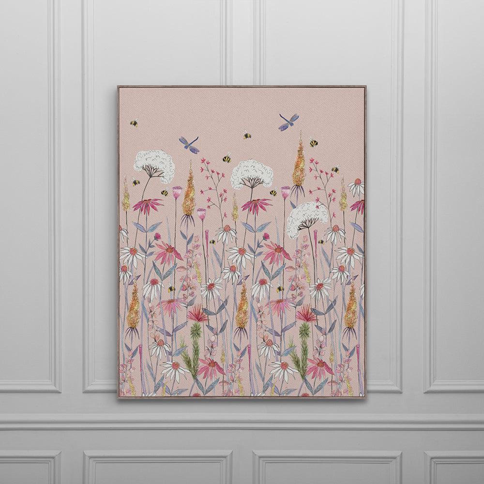 Product photograph of Voyage Maison Blush Wood Hermione Framed Canvas - 140cm X 181cm from Choice Furniture Superstore.