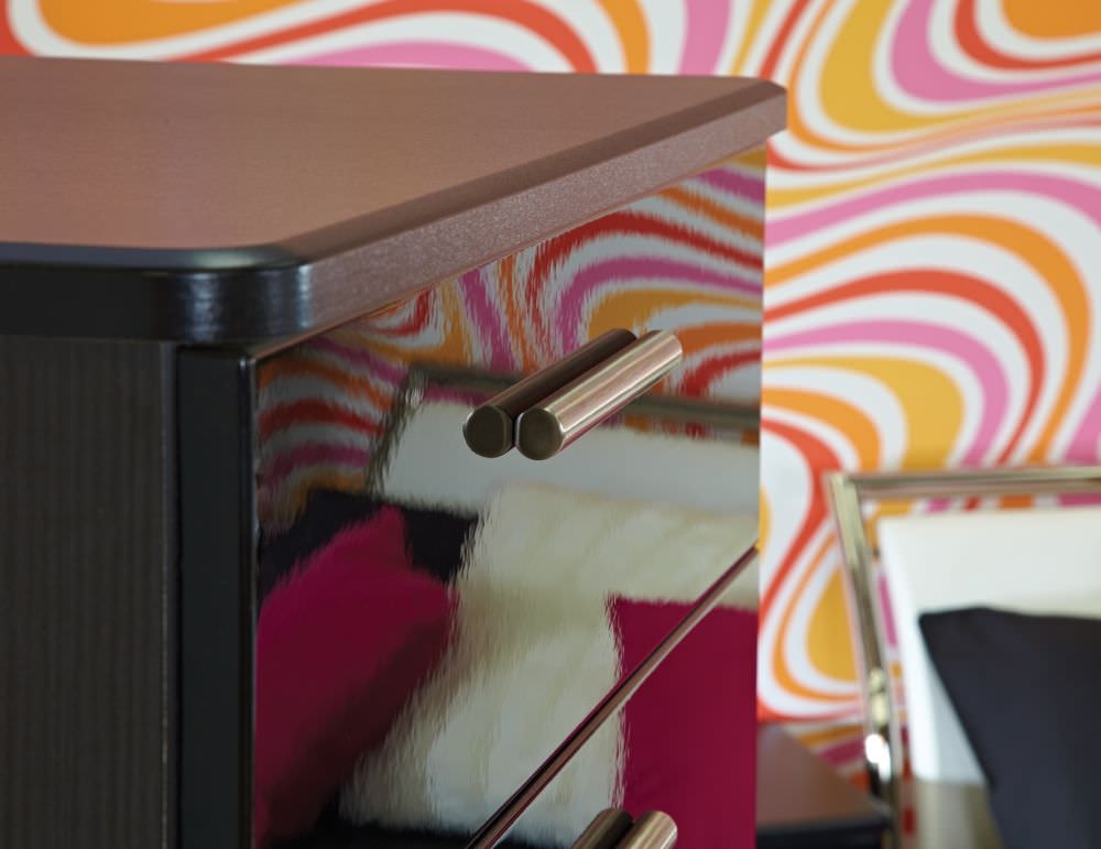 Product photograph of Knightsbridge Black Gloss 3 Drawer Bedside Cabinet from Choice Furniture Superstore.